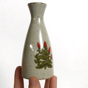COPY - Small Vintage Bus Vase with Orange Flowers